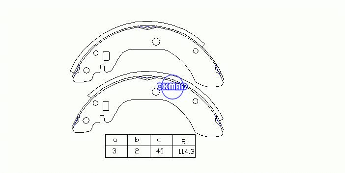 NISSAN BLUEBIRD Hatchback Station Wagon Traveller DATSUN LAUREL VANETTE Box Bus SKYLINE Drum Brake shoes FMSI:1341-S480 OEM:D4060-Q0125 MK1148 FSB134 GS8111, OK-BS001